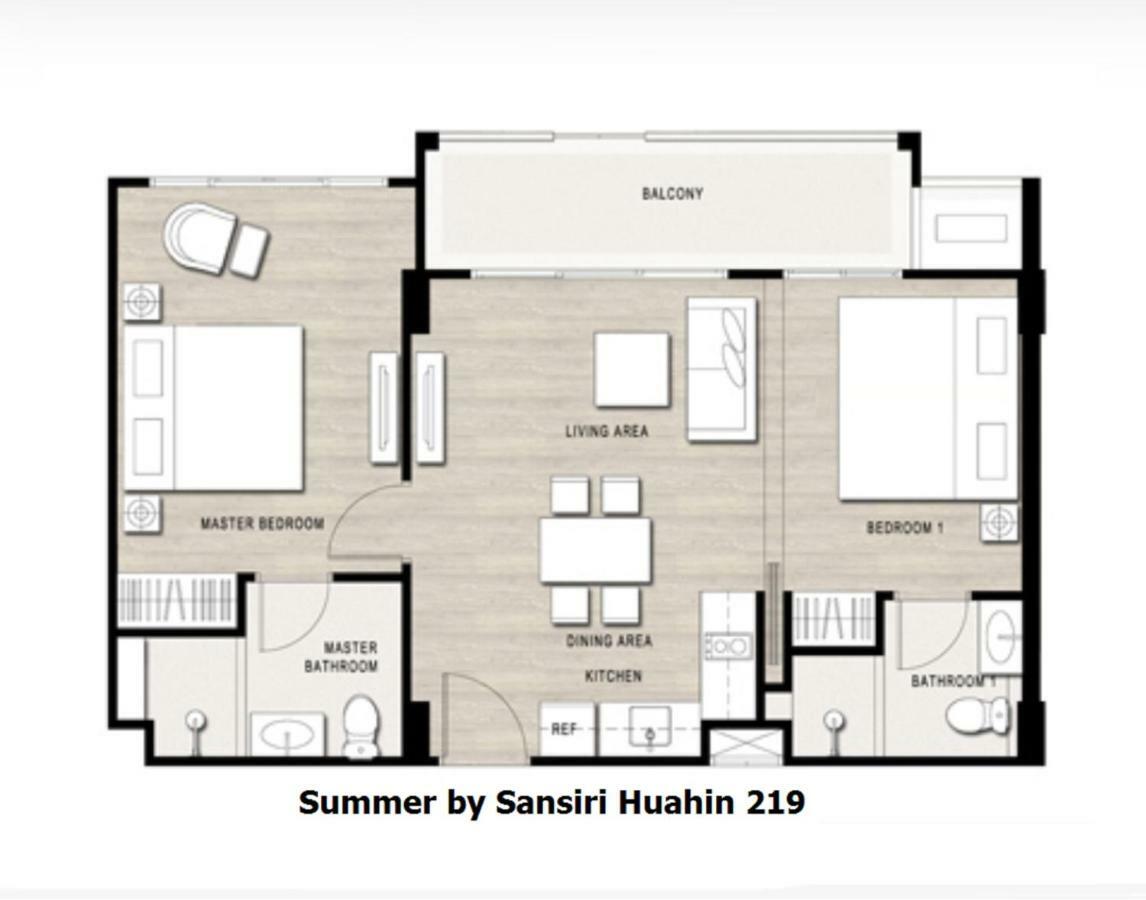 2 Bedroom Summer Huahin Condominium Экстерьер фото